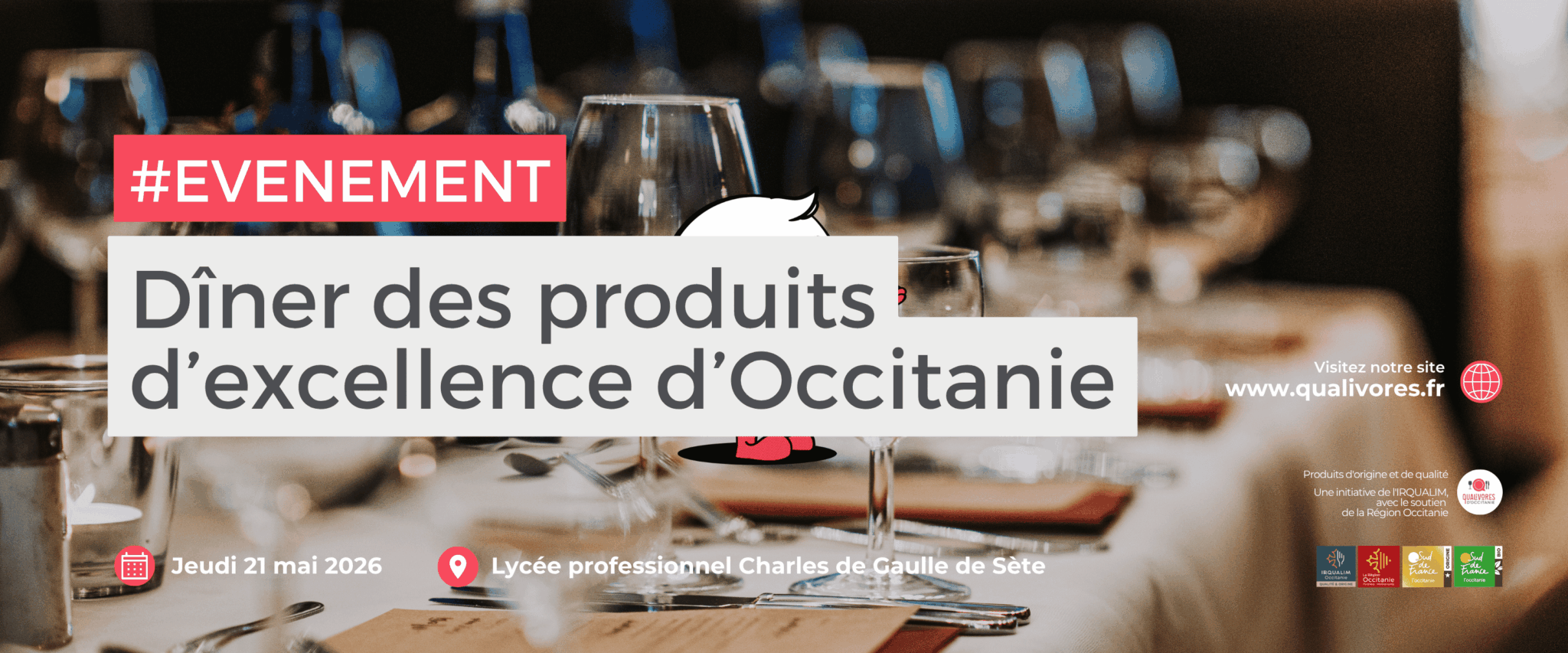 Dîner Lycée Charles de Gaule à Sète