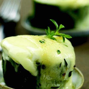courgettes gratinees au Rocamadour