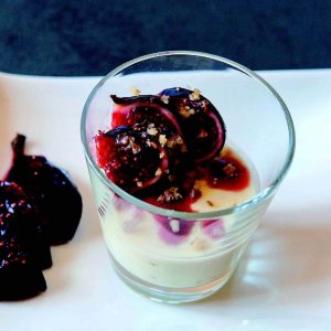 verrines de perail aux fruits automne